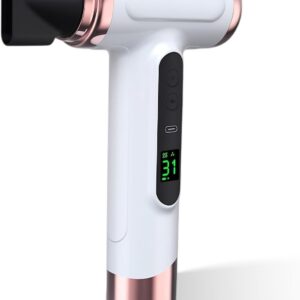 سشوار بی‌سیم یونیر Yunir مدل 15000mAh | شارژی USB-C، 200 وات